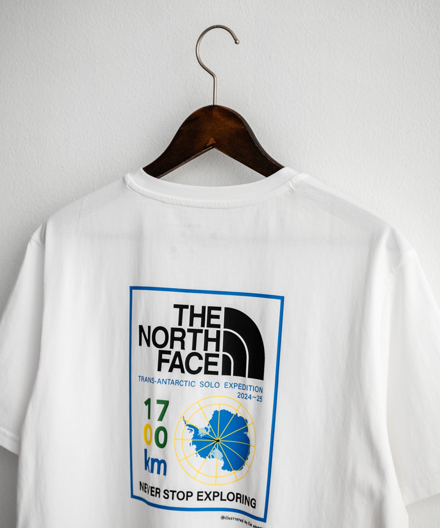 THE NORTH FACE ザ・ノースフェイス M'S TRANS ANTARCTIC S/S R/TEE 1 接触冷感 UVカット レギュラーフィット半袖プリントTシャツ 15938