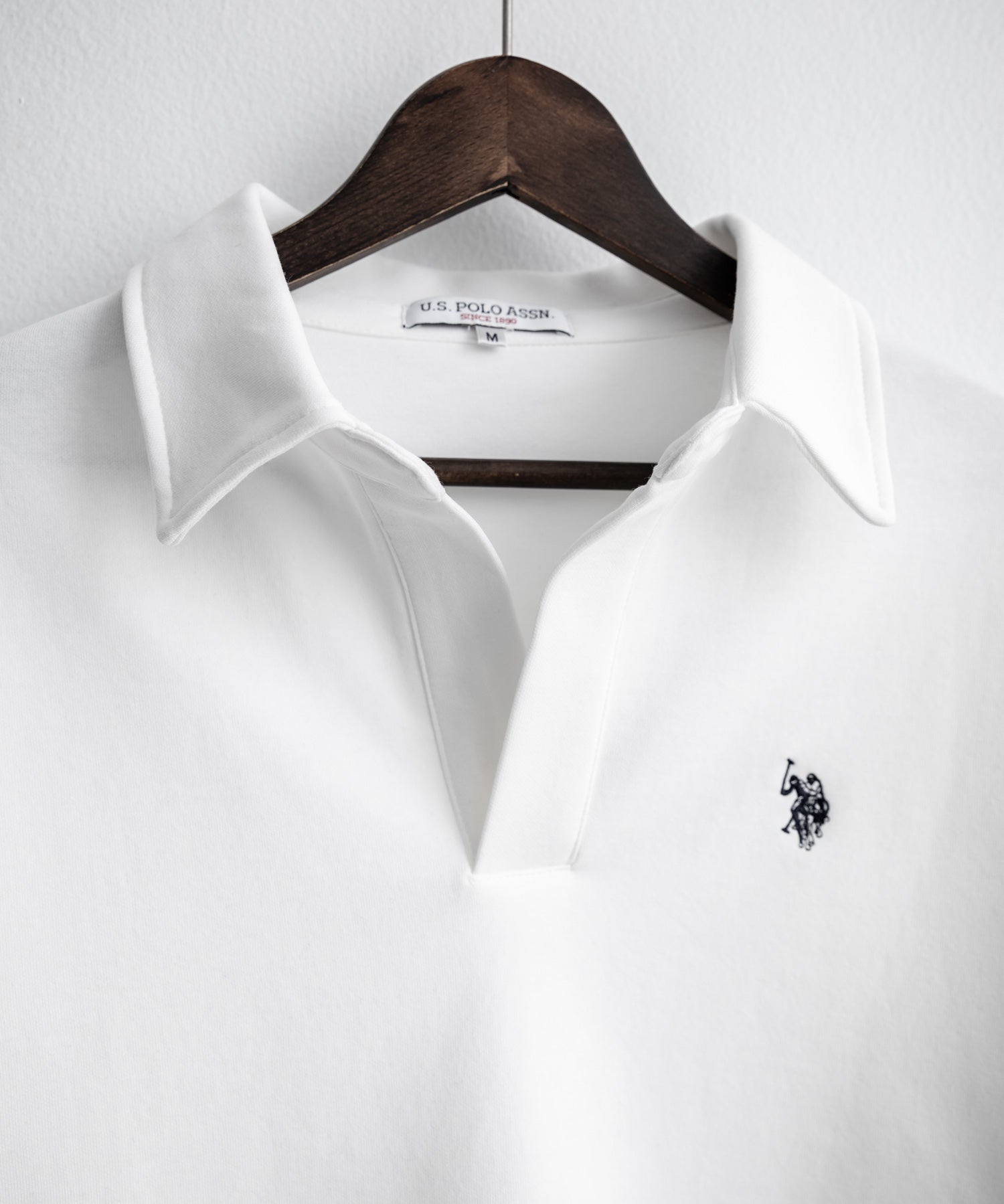 U.S.POLO ASSN. ユーエスポロアッスン 襟付きキーネックダンボールスウェット/スキッパー長袖トレーナー 16455