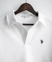 U.S.POLO ASSN. ユーエスポロアッスン 襟付きキーネックダンボールスウェット/スキッパー長袖トレーナー 16455