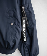 新色追加 ポリDEWSPO オーバーサイズMA-1フライトジャケット/撥水加工ミリタリーブルゾン 15293