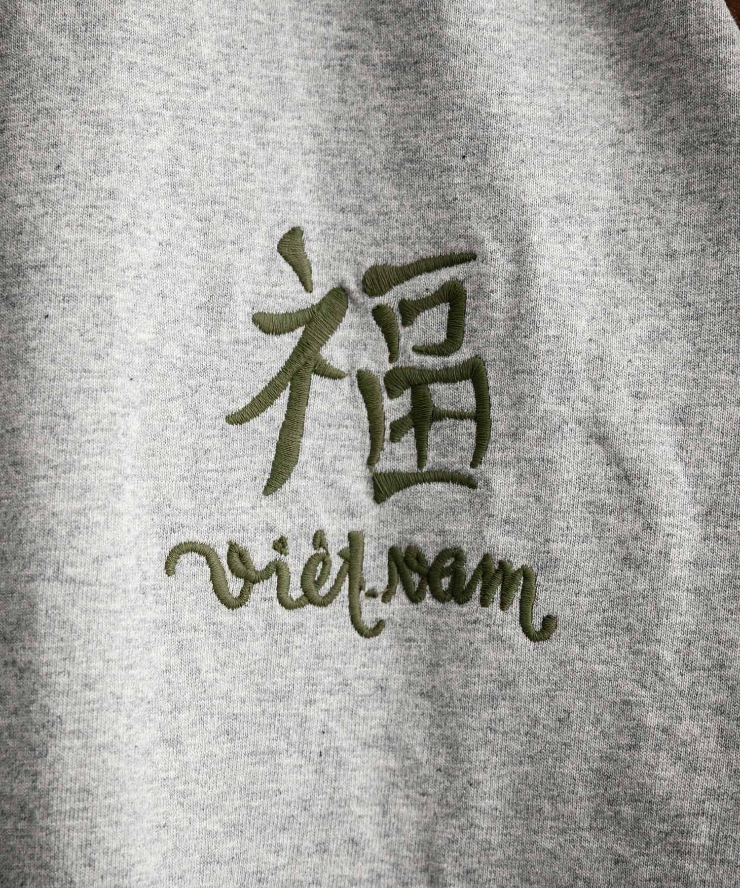 KRIFF MAYER クリフメイヤー スーベニア虎刺繍スカジャンTシャツ/リブラインラグランカットソー 2547201 15866