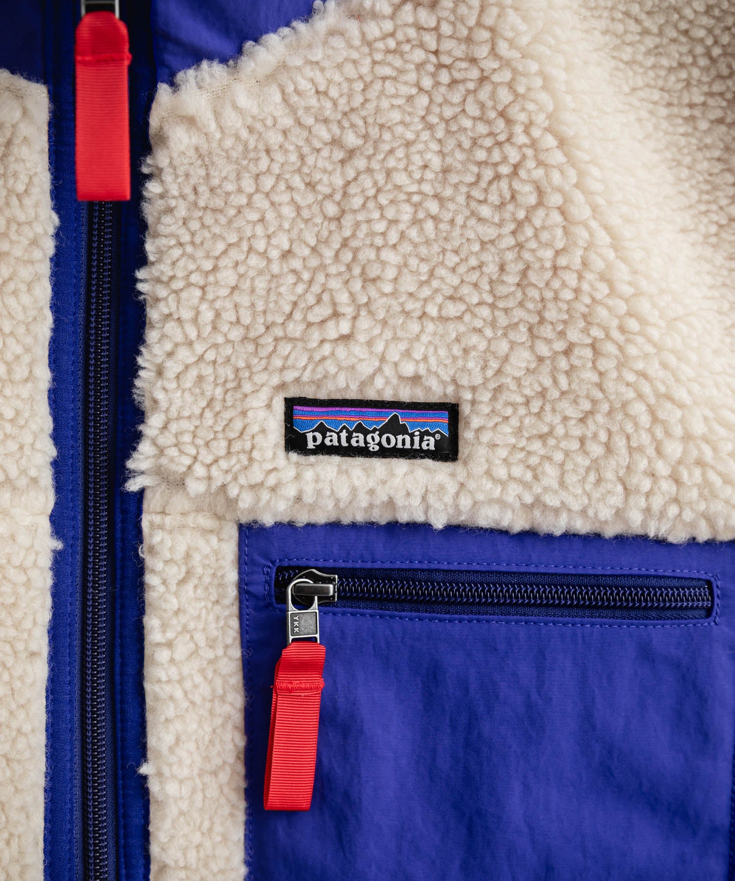 Patagonia パタゴニア M'S CLASSIC RETRO-X VEST クラシックレトロXフリースベスト/ワンポイントロゴ入り配色切替スタンドカラーフルジップボアベスト 16384