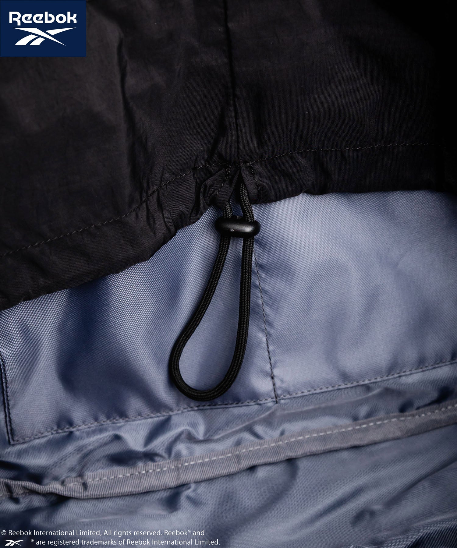 Reebok ドローストリングロゴ刺繍2WAYショルダートートナイロンバッグ 14842