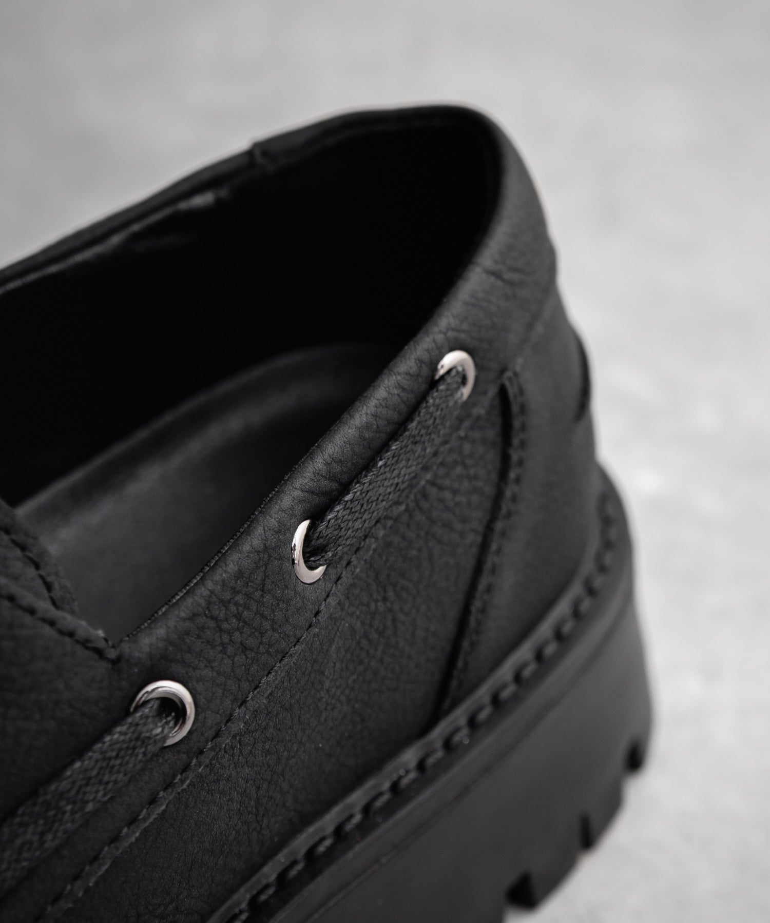 フェイクレザー厚底モカシンボートシューズ/デッキシューズ 15291