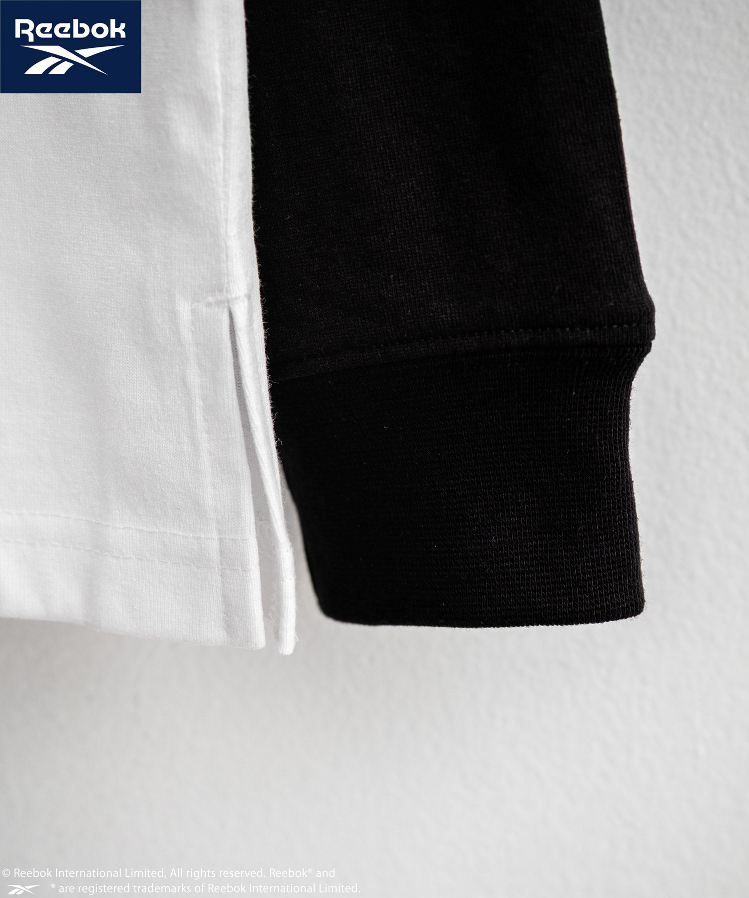 Reebok リーボック オーバーサイズ両胸ロゴ刺繍ロングスリーブTシャツ	14835