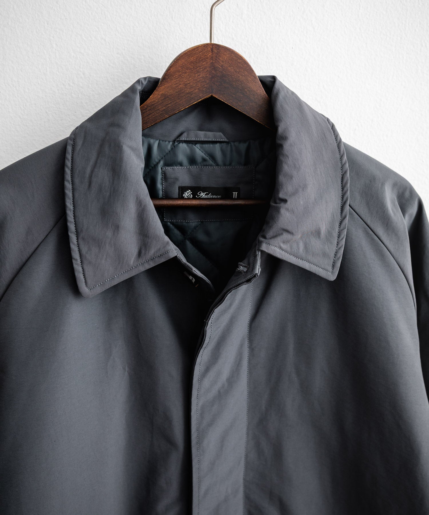 Audience オーディエンス 新色追加 60/40クロス Sorona Dupont 中綿 ステンカラーコート AUD7354 15440