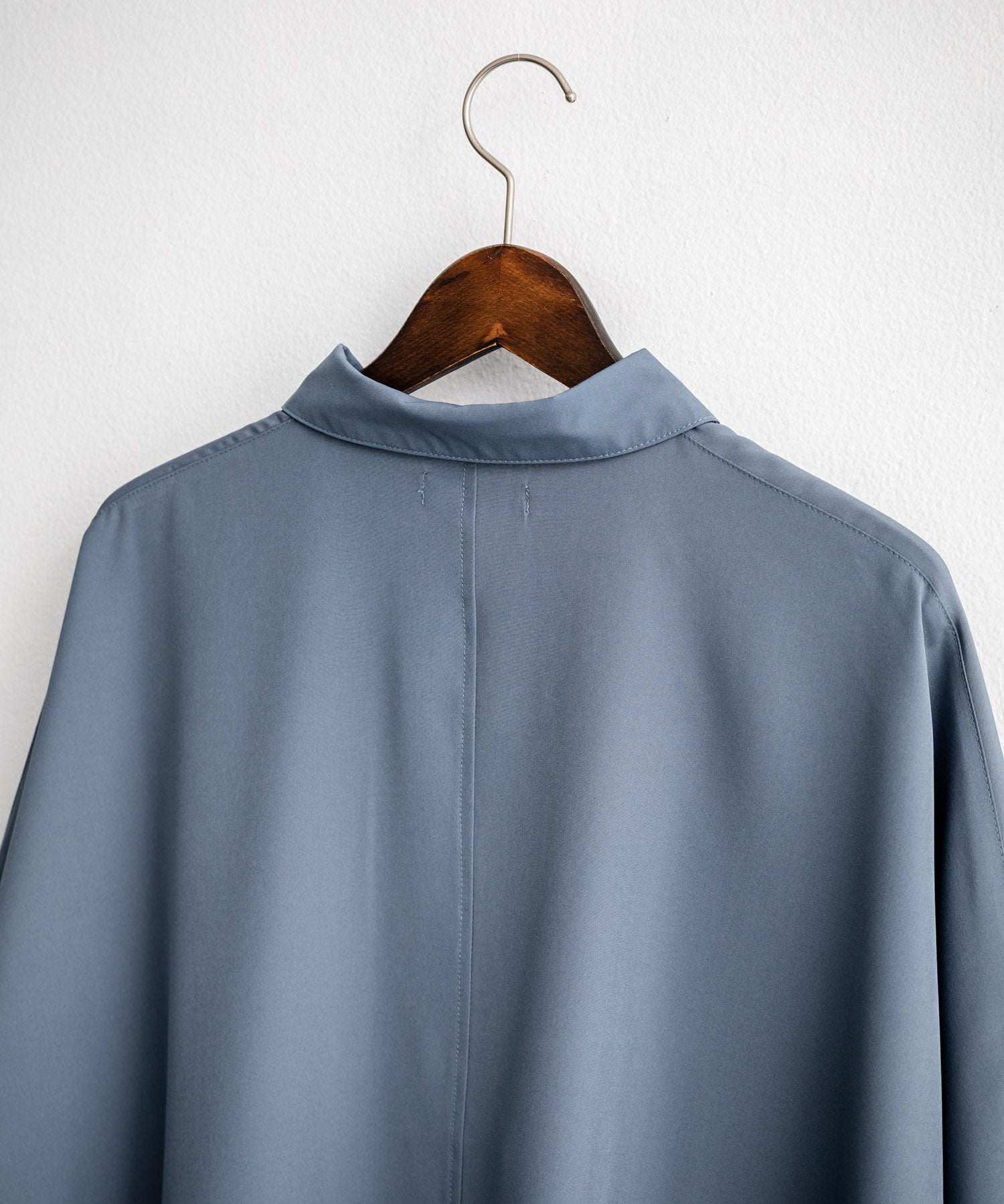 接触冷感 とろみビッグシルエットドルマン半袖シャツ 15365