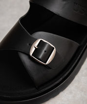 新色追加 U.S. POLO ASSN. ユーエスポロアッスン ワンポイントロゴ入りフェイクレザーワンベルトバックルサンダル 14692