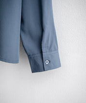 新色追加 接触冷感 オーバーサイズとろみストレッチレギュラーカラー長袖シャツ 14209