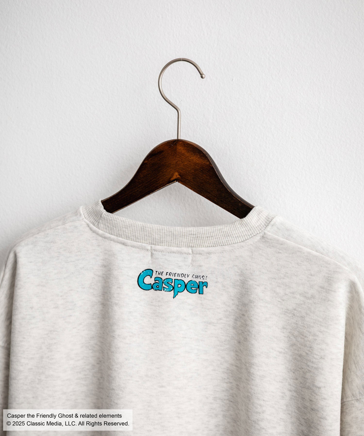 Casper/FELIX THE CAT 別注コラボ オーバーサイズヴィンテージライクグラフィックプリント裏起毛スウェットトレーナー 15116