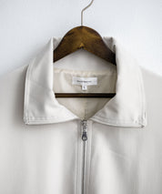 オーバーサイズTRストレッチスタンドカラージャケット ジップアップショートブルゾン 14120