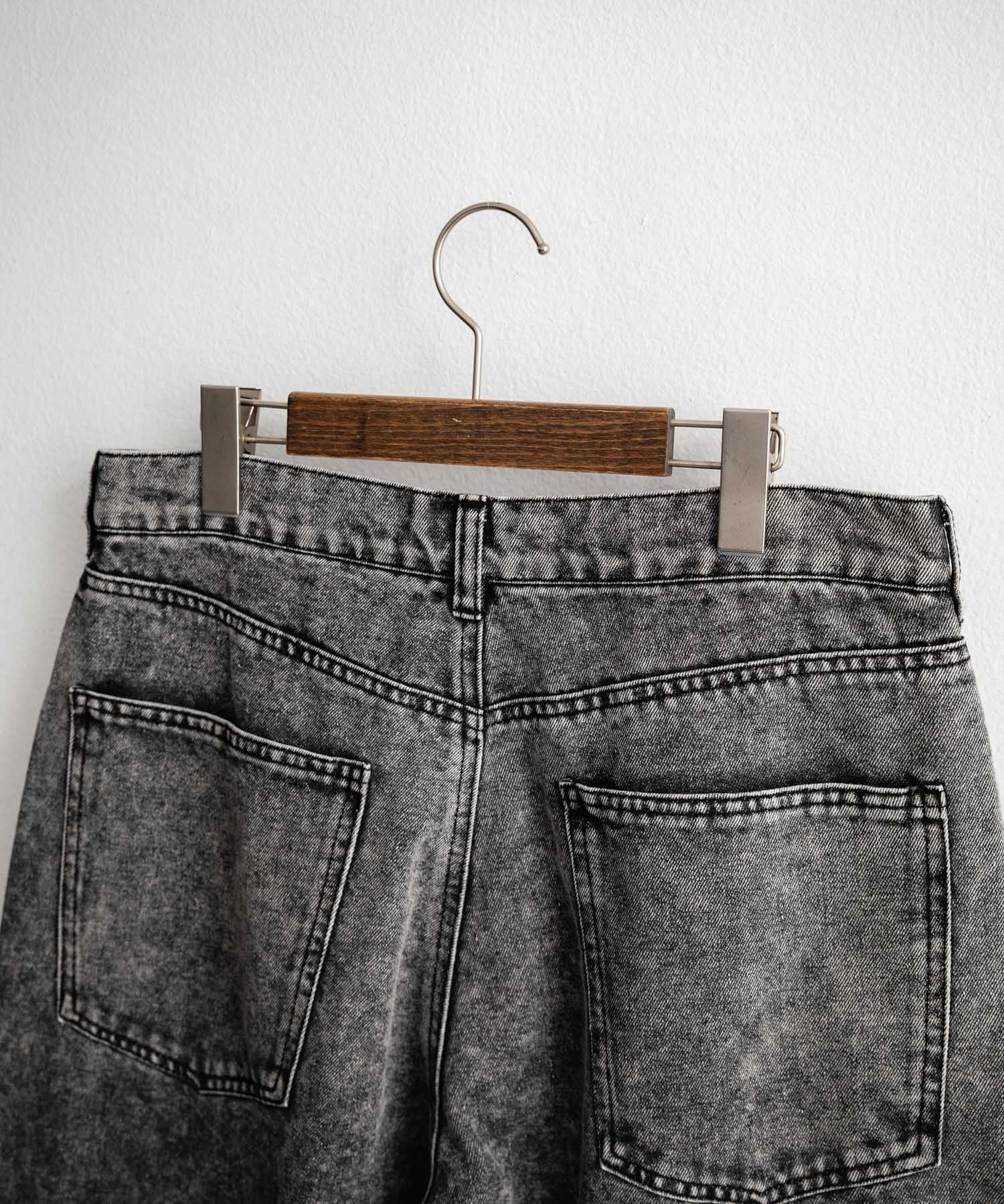 ヴィンテージライク ルーズシルエットバギーカーブデニムパンツ 15377