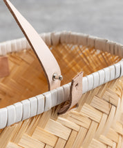 Butler Verner Sails バトラーバーナーセイルズ バンブー×本革マーケットバスケットSサイズ VR-2502 12336