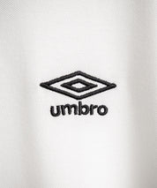 UMBRO アンブロ 別注コラボ オーバーサイズ鹿の子ワンポイントロゴ刺繍半袖ポロシャツ