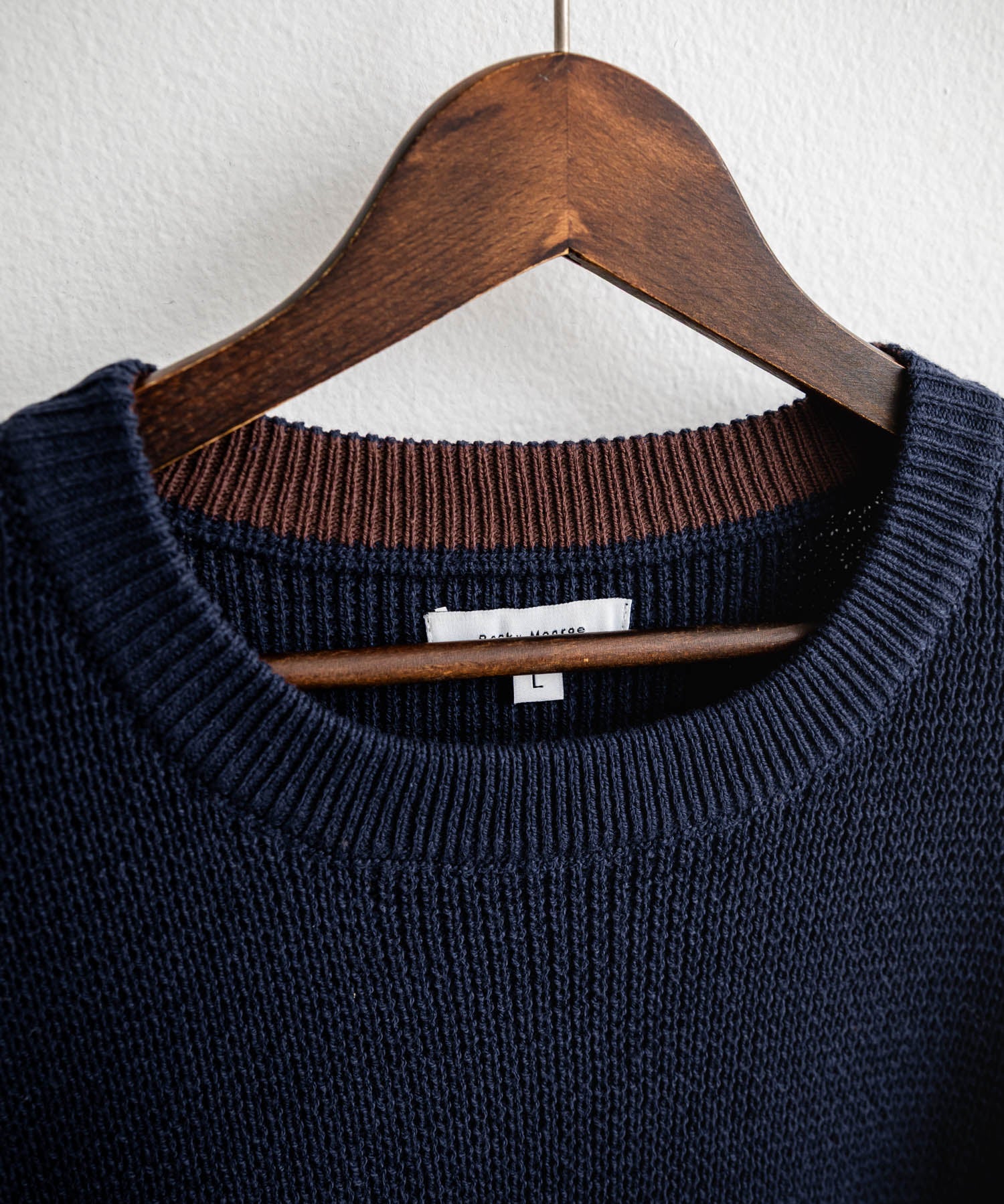 オーバーサイズ配色リブワッフルニットプルオーバーセーター	14546