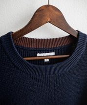 オーバーサイズ配色リブワッフルニットプルオーバーセーター	14546