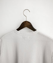 オーバーサイズ T/Cワッフルヘンリーネックタンクトップ 15577