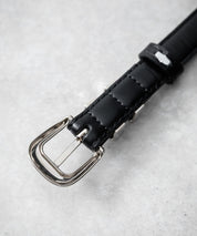 リアルレザー 本革 スクエアバックルベルト 15728
