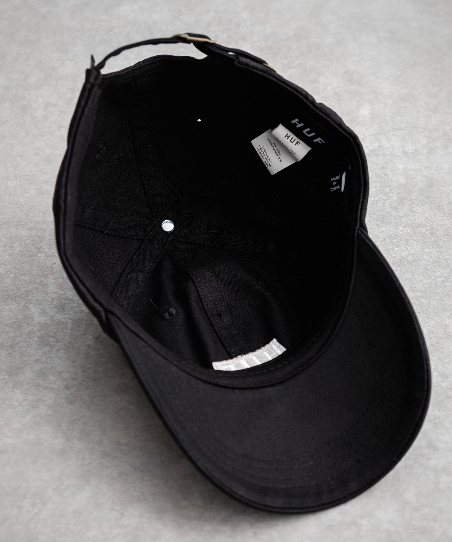 HUF ハフ HUF SET OG CV 6 PANEL HAT ワンポイントロゴ刺繍6パネルカーブベースボールキャップ 15898