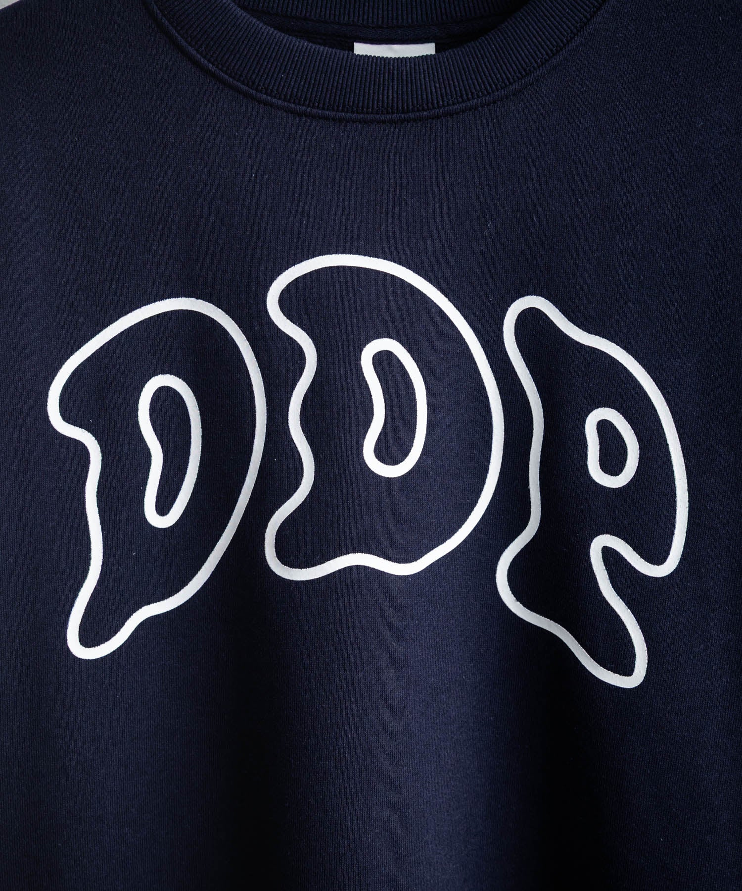 ddp ディーディーピー オーバーサイズグラフィックプリント裏起毛ロゴ刺繍クルーネック長袖トレーナースウェット 16247
