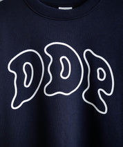 ddp ディーディーピー オーバーサイズグラフィックプリント裏起毛ロゴ刺繍クルーネック長袖トレーナースウェット 16247