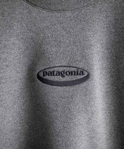 Patagonia M S 95 OVAL LOGO UPRISAL CREW SWEATSHIRT ロゴ刺繍裏起毛長袖スウェットトレーナー 16218