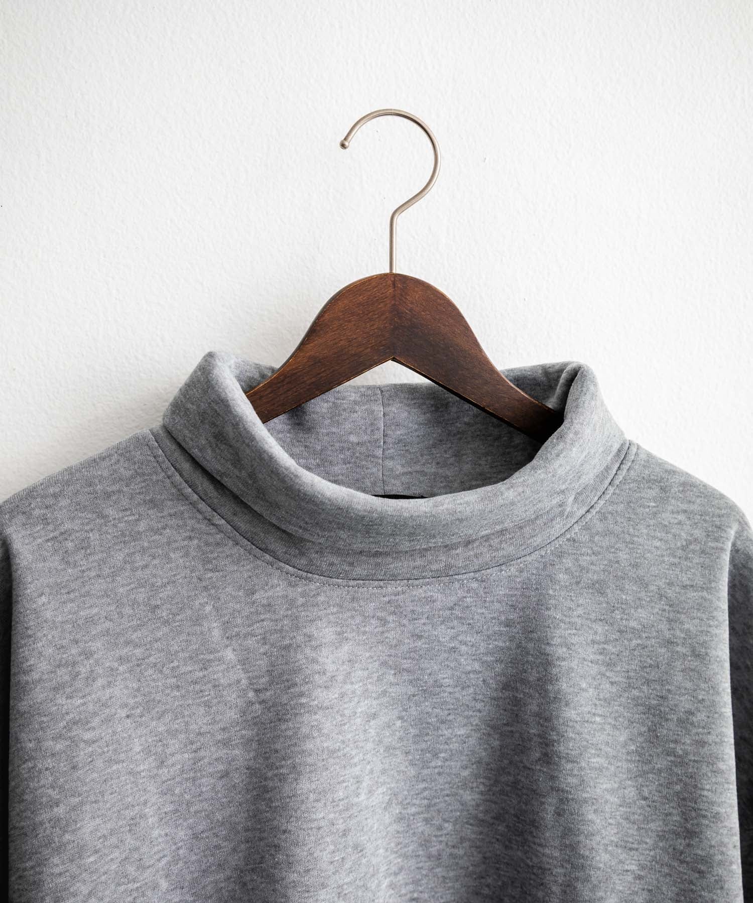 コットンタッチ裏起毛ドルマンスリーブハイネックトレーナースウェット 14983