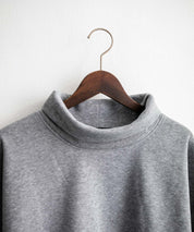 コットンタッチ裏起毛ドルマンスリーブハイネックトレーナースウェット 14983