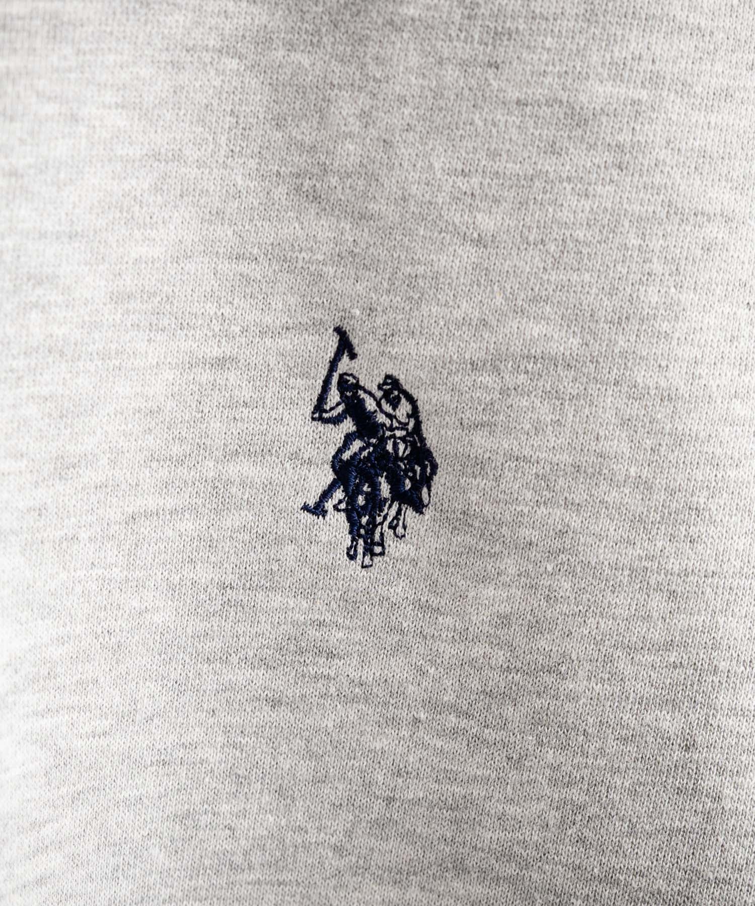 U.S. POLO ASSN. ユーエスポロアッスン オーバーサイズ裏起毛ワンポイントロゴ刺繍フルジップ長袖パーカー 14767
