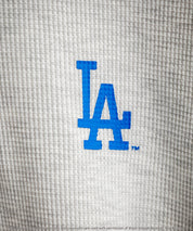 MLB メジャーリーグベースボール オーバーサイズヘンリーネックT/Cワッフルロゴプリント半袖Tシャツ 15531