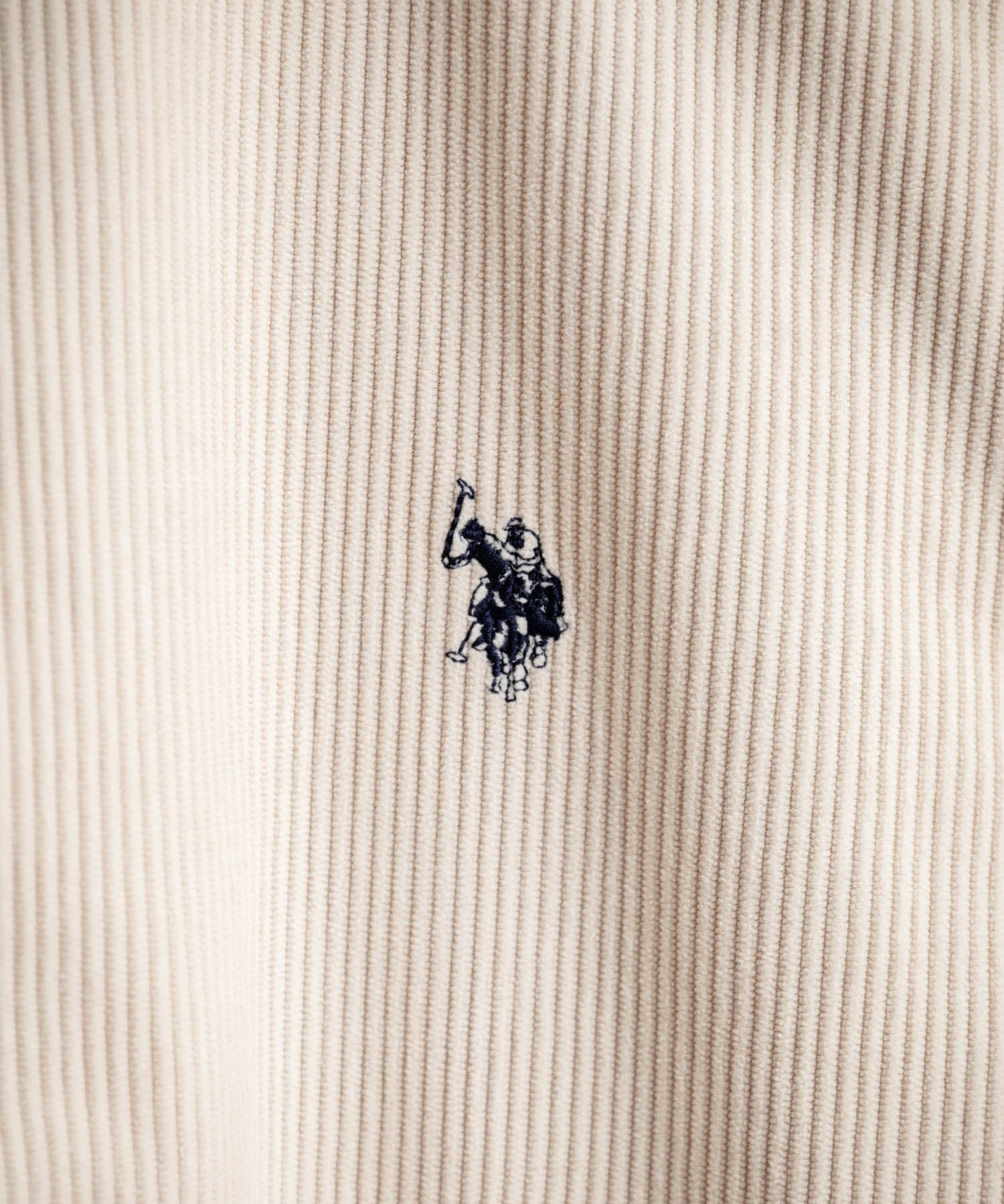 U.S. POLO ASSN. ユーエスポロアッスン オーバーサイズコーデュロイコーチジャケット/ワンポイントロゴ刺繍襟付きブルゾン 16570