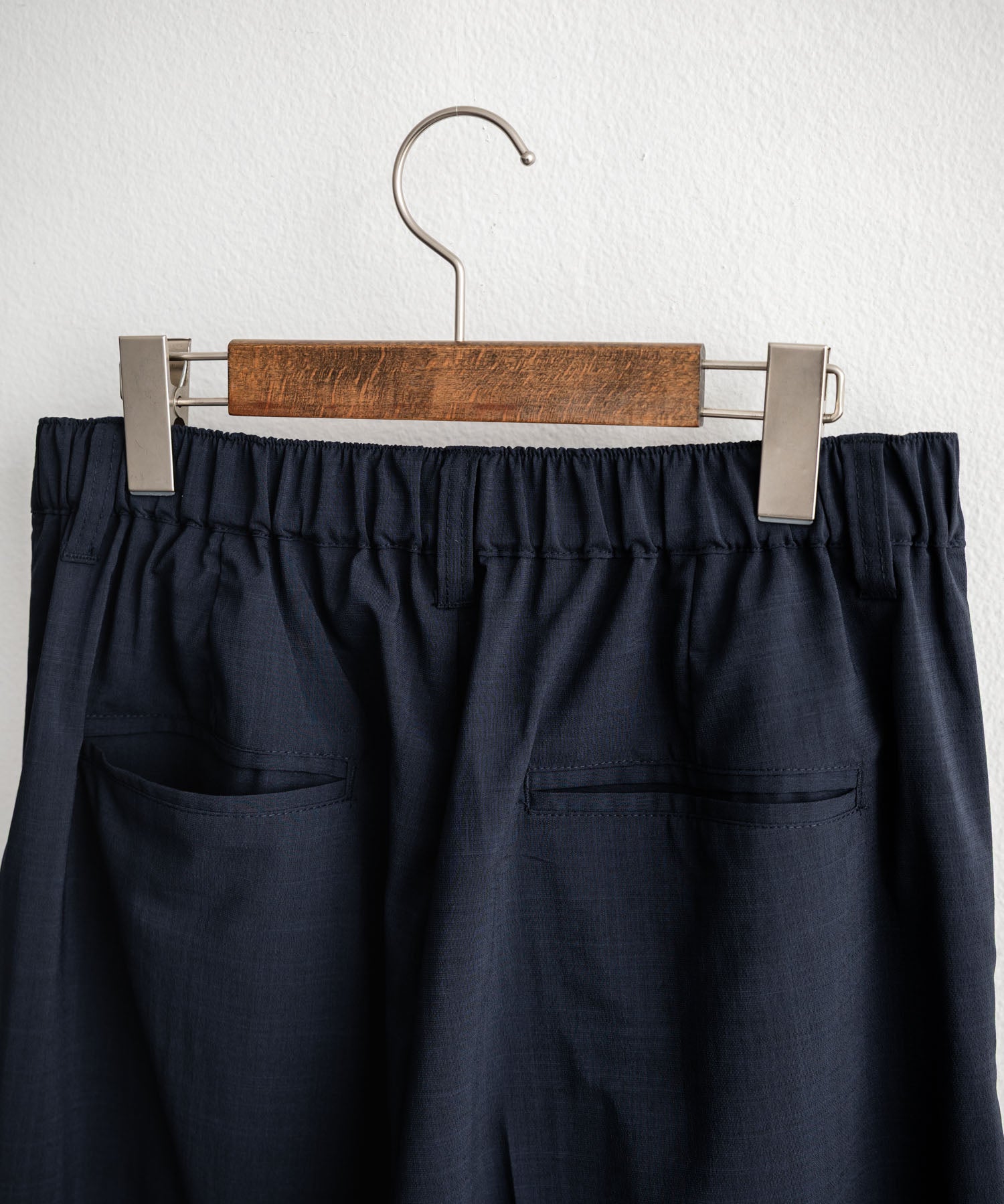 接触冷感 多機能素材リネンライク ワンタックセンタープレスワイドストレートイージーパンツ 15483