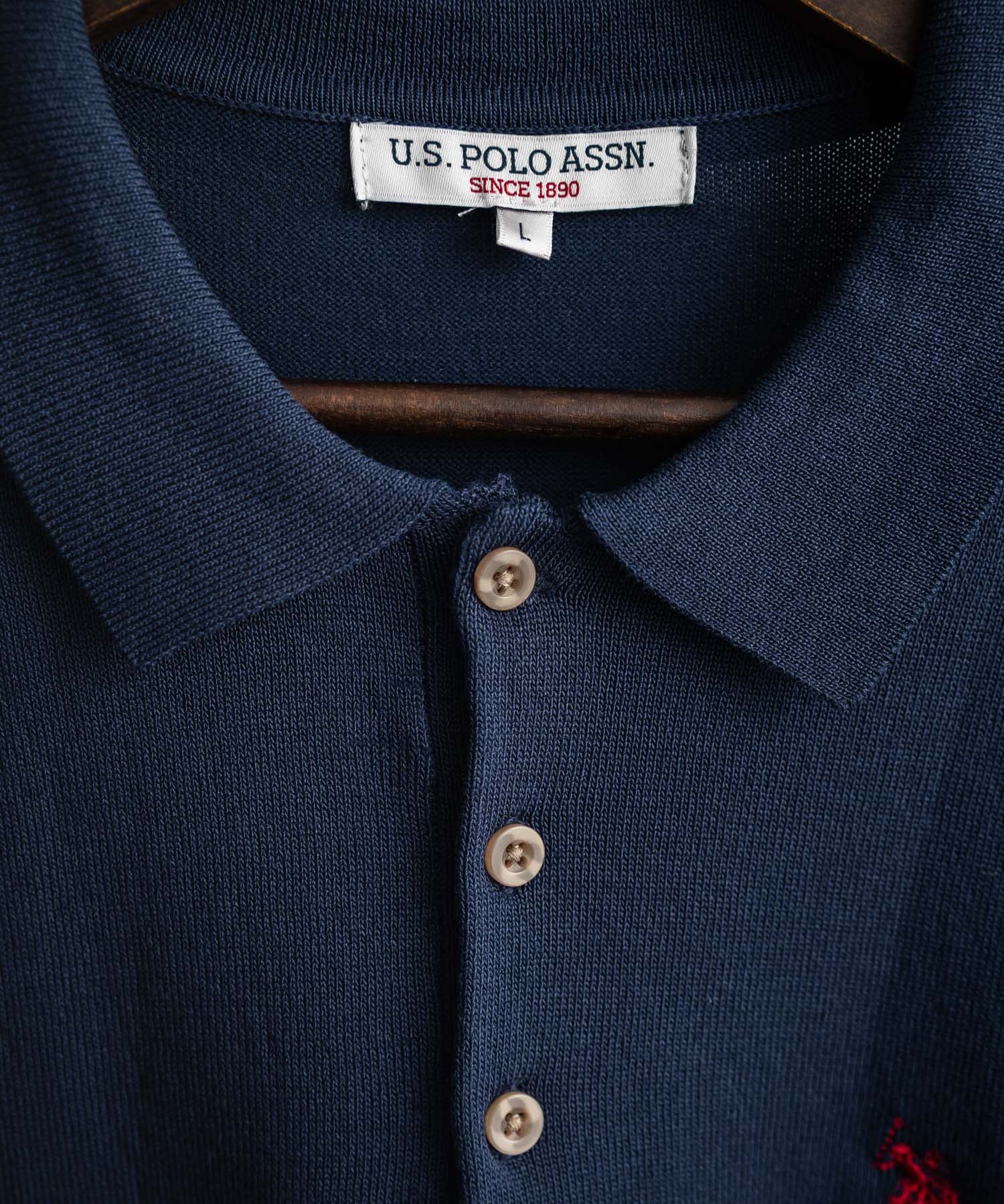 U.S. POLO ASSN. ユーエスポロアッスン オーバーサイズサマーニット半袖ポロシャツ 15630