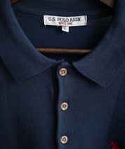 U.S. POLO ASSN. ユーエスポロアッスン オーバーサイズサマーニット半袖ポロシャツ 15630
