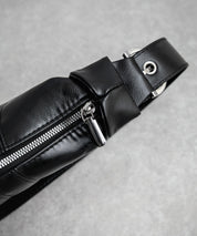 PUレザー クロワッサン型ショルダーバッグ/ボディバッグ 15510