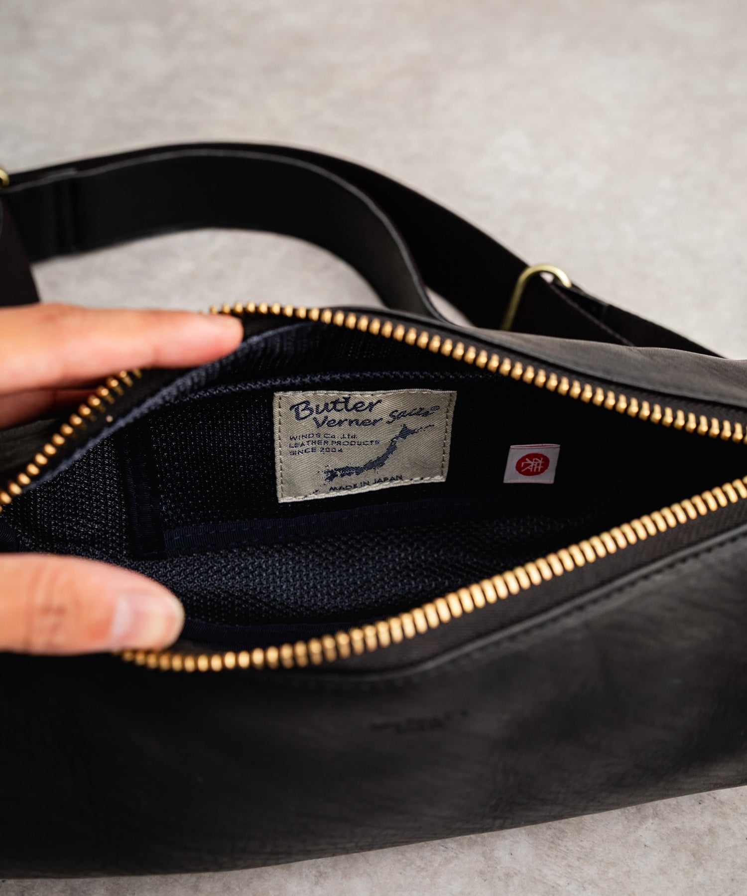 Butler Verner Sails バトラーバーナーセイルズ 日本製 国産 オイルレザーショルダーバッグ JI-3001 15213