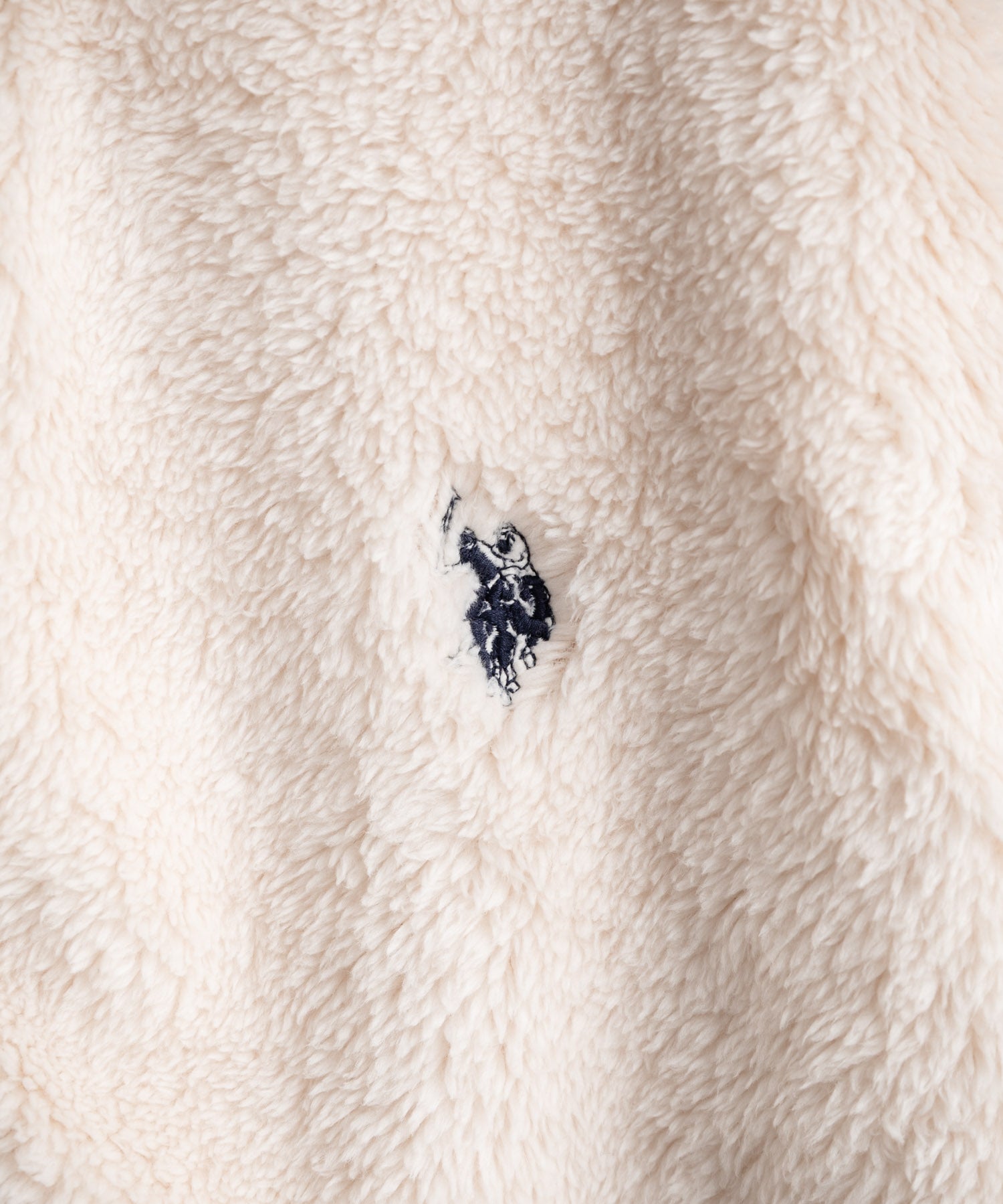 U.S. POLO ASSN. ユーエスポロアッスン ダブルフェイスボアフリースノーカラージップカーディガン/フルジップロゴ刺繍ボアジャケット 16583
