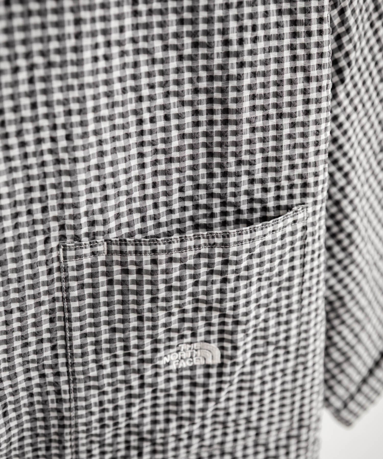 THE NORTH FACE ザ・ノースフェイス M'S TRAVELER CHECK S/S SHIRTS ワンポイントロゴ刺繍ギンガムチェック柄半袖シャツ 16021