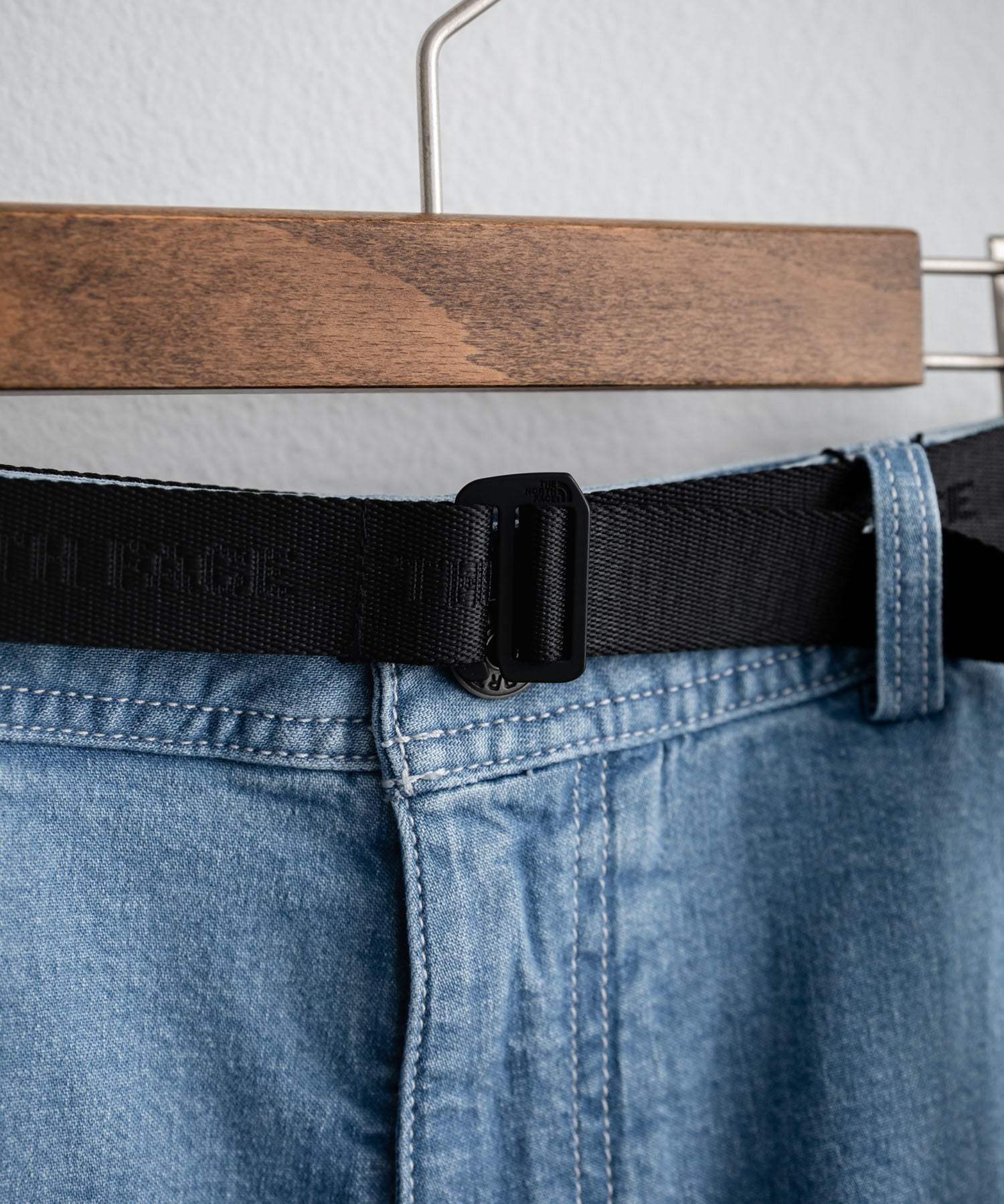 THE NORTH FACE WHITE LABEL BRIS DENIM SHORTS ロゴ刺繍ワイドデニムイージーショートパンツ 16164