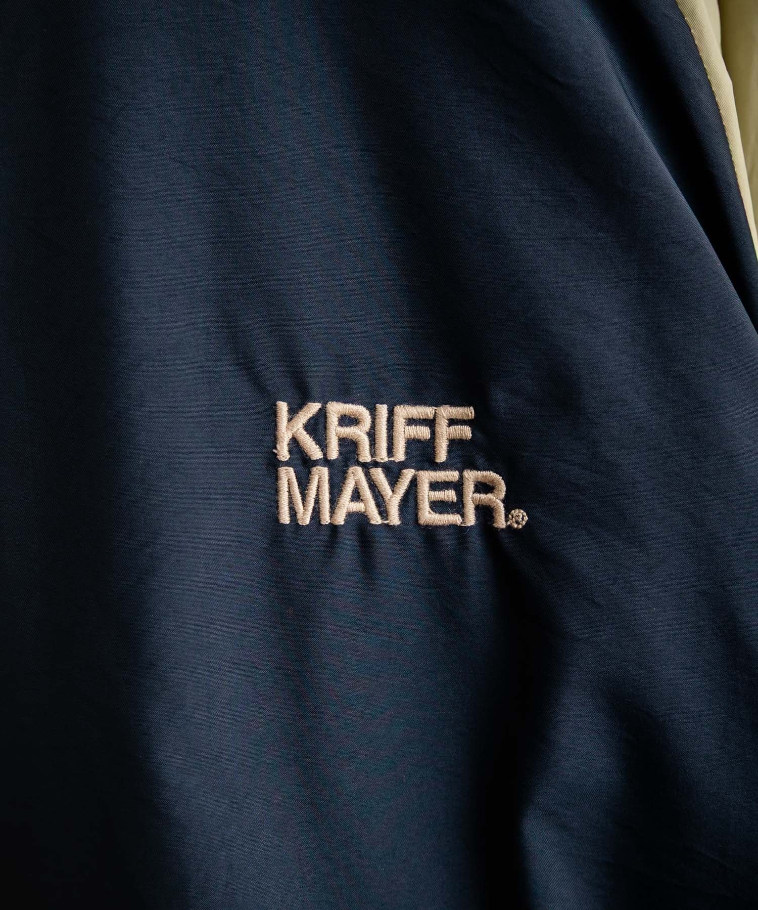 KRIFF MAYER クリフメイヤー 2WAY リバーシブルひっくりスタンドネックボアジャケット/ロゴ刺繍入りボアブルゾン 2514404 14796