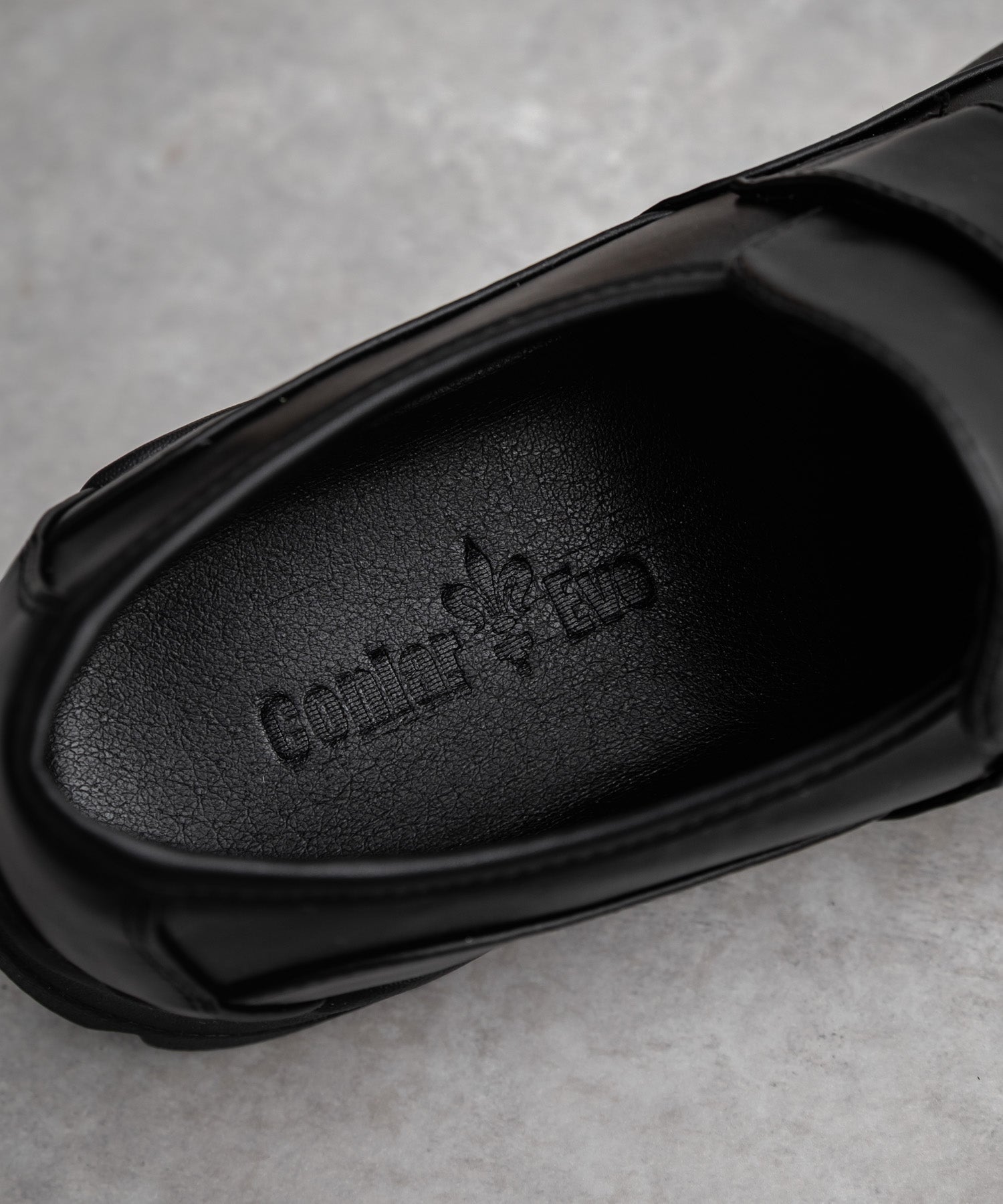 フェイクレザー/スエード厚底スニーカーローファー 15290