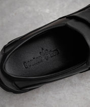 フェイクレザー/スエード厚底スニーカーローファー 15290