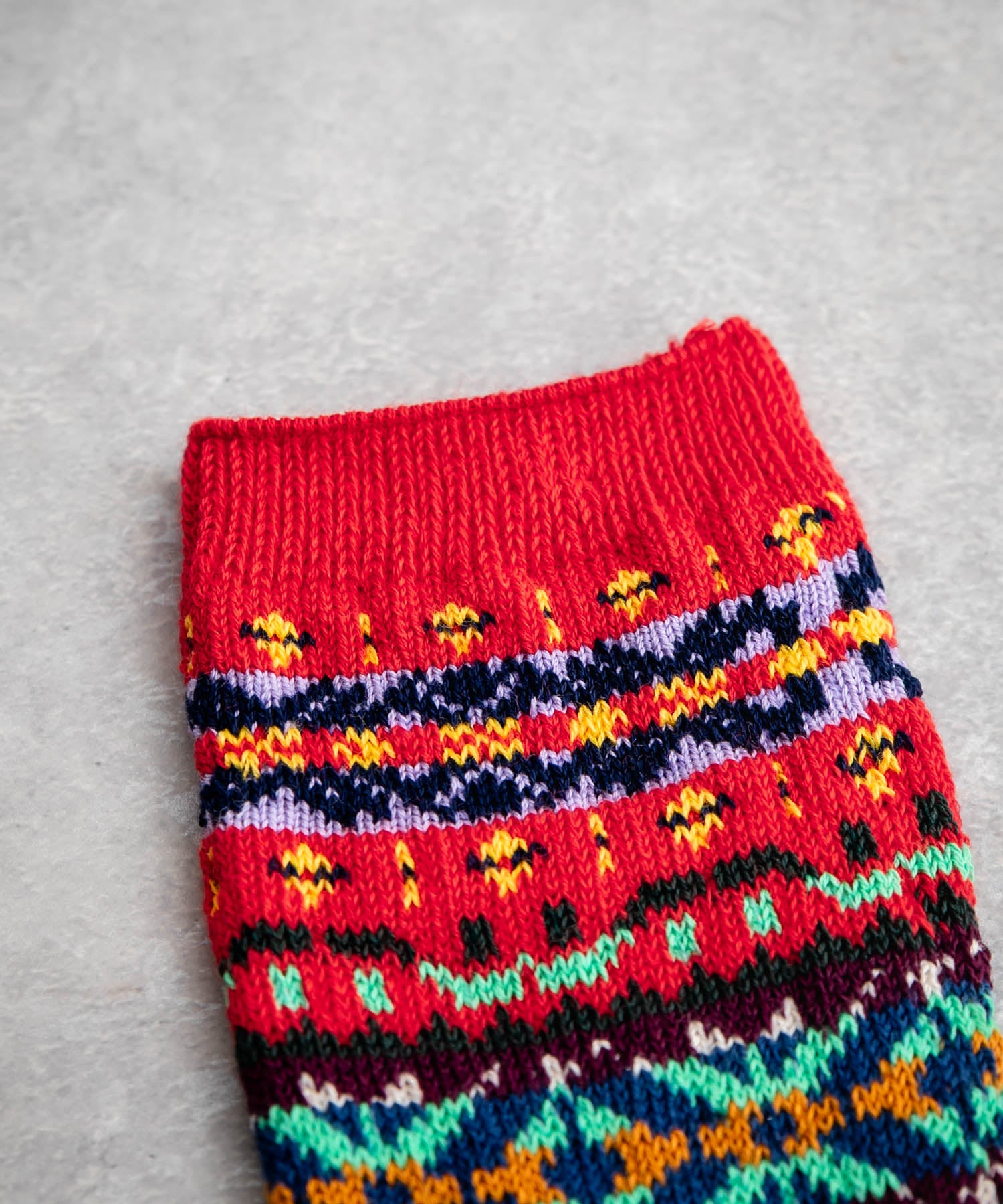 ANONYMOUSISM アノニマスイズム 日本製 国産 フェアアイルクルー丈スニーカーソックス 15390