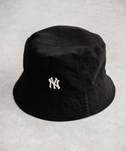 MLB Korea エムエルビーコリア Reversible Bucket Hat ワンポイントロゴ刺繍/チェック柄 リバーシブルバケットハット 14605