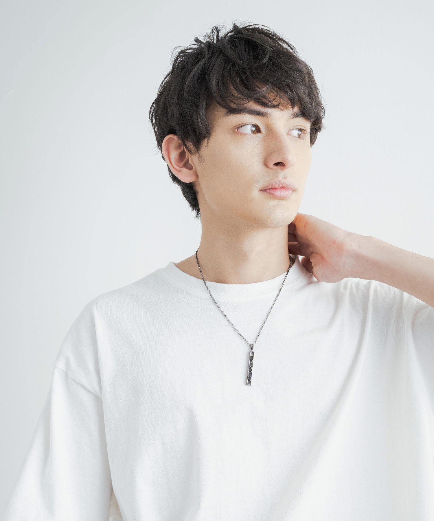 チャーム付きデザインチェーン合金ネックレス 11630