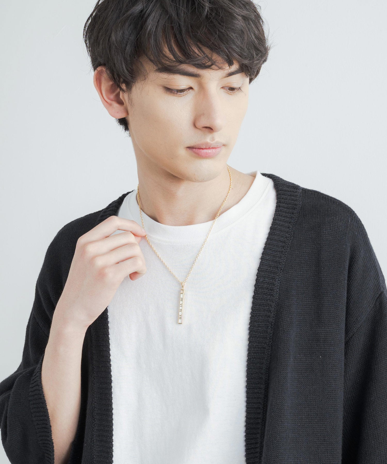 チャーム付きデザインチェーン合金ネックレス 11630