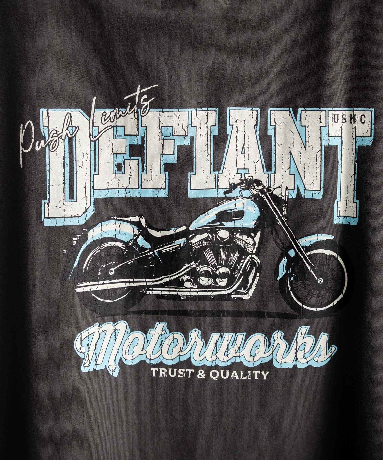 オーバーサイズ ピグメントライクグラフィックプリントノースリーブTシャツ