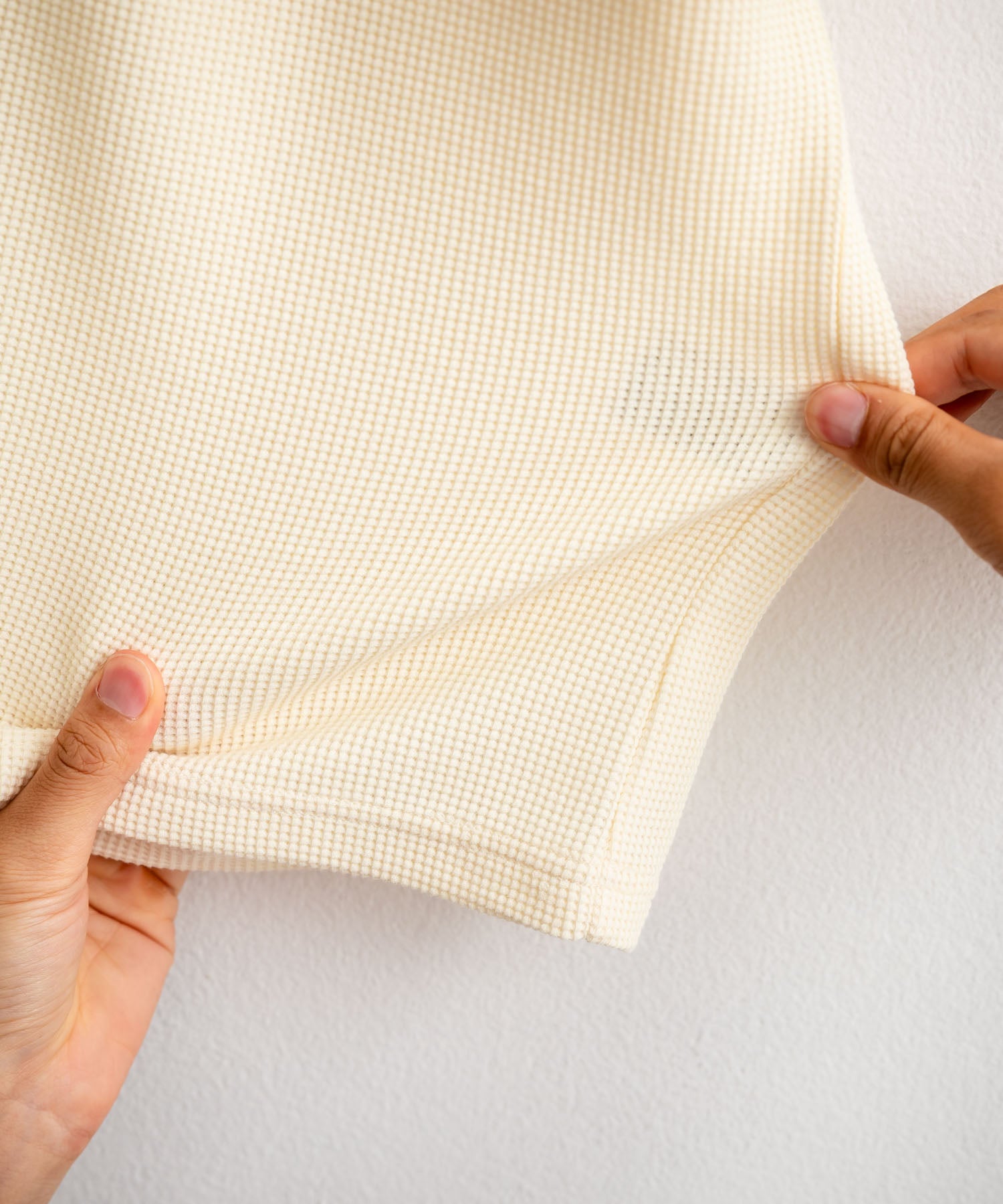 オーバーサイズ テックワッフルサーマル半袖Tシャツ