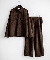 【セットアップ】オーバーサイズコーデュロイ CPOシャツジャケット＆ワイドパンツ 15247
