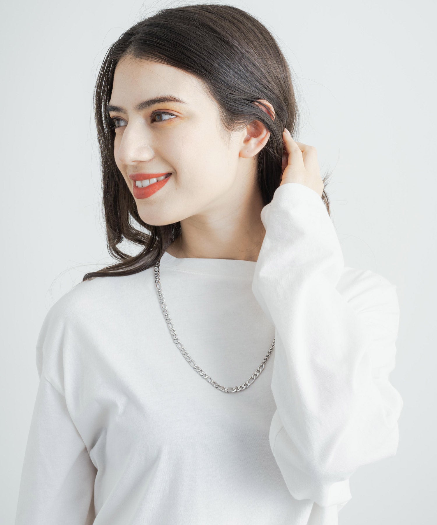 ステンレスデザインチェーンネックレス 11631